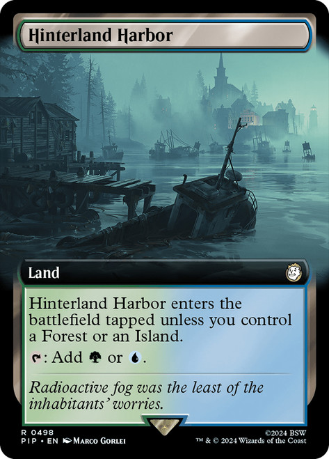 Hinterland Harbor (Extended Art)\nFallout Commander - Variants\nSingle\nMagic The Gathering