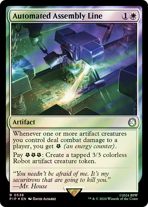 Automated Assembly Line (Surge Foil)\nFallout Commander - Alternate Foil\nSingle\nMagic The Gathering