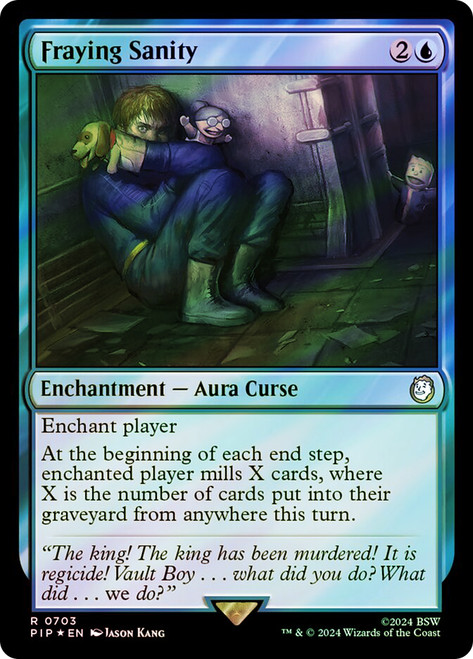 Fraying Sanity (Surge Foil)\nFallout Commander - Alternate Foil\nSingle\nMagic The Gathering