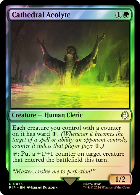 Cathedral Acolyte\nFallout Commander\nSingle\nMagic The Gathering