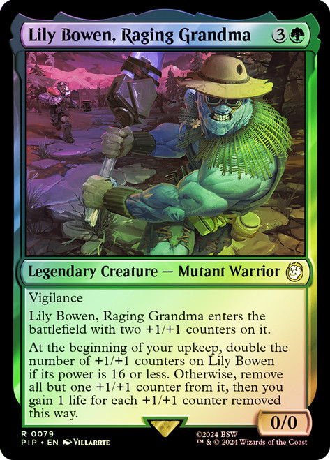 Lily Bowen, Raging Grandma\nFallout Commander\nSingle\nMagic The Gathering