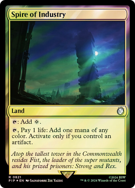 Spire of Industry (Surge Foil)\nFallout Commander - Alternate Foil\nSingle\nMagic The Gathering