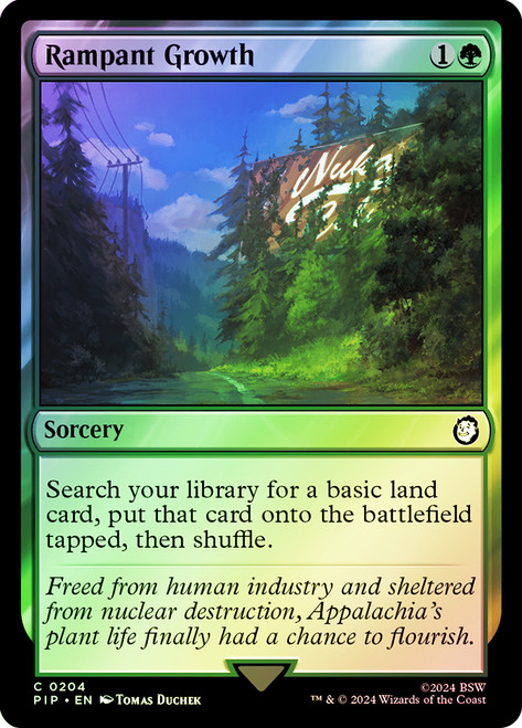 Rampant Growth\nFallout Commander\nSingle\nMagic The Gathering