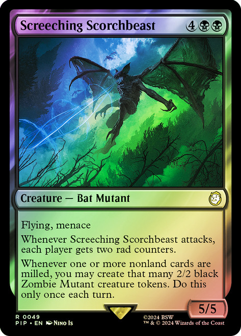 Screeching Scorchbeast\nFallout Commander\nSingle\nMagic The Gathering