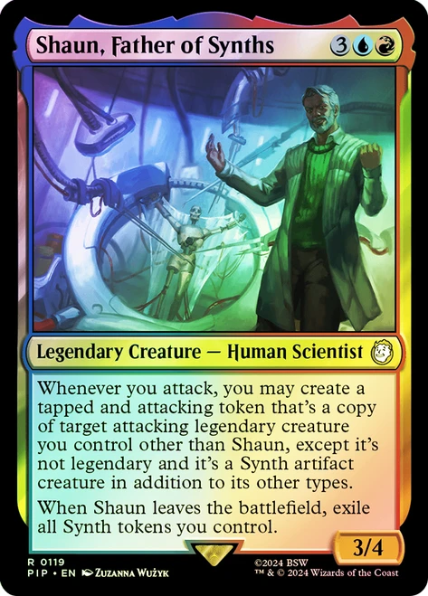 Shaun, Father of Synths\nFallout Commander\nSingle\nMagic The Gathering