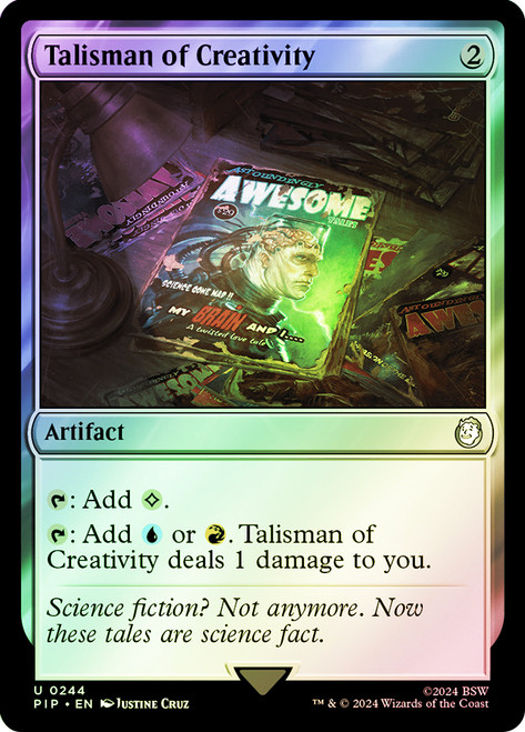 Talisman of Creativity\nFallout Commander\nSingle\nMagic The Gathering