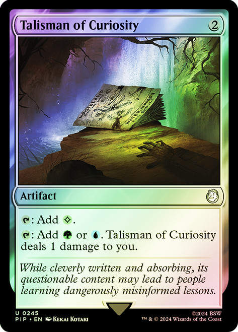 Talisman of Curiosity\nFallout Commander\nSingle\nMagic The Gathering