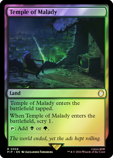 Temple of Malady\nFallout Commander\nSingle\nMagic The Gathering