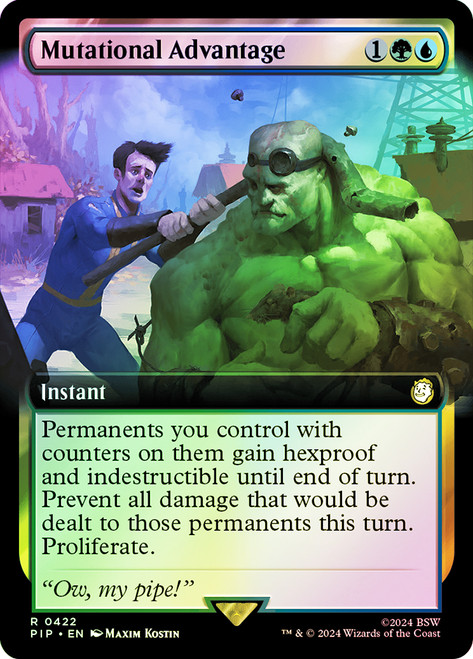 Mutational Advantage (Extended Art)\nFallout Commander - Variants\nSingle\nMagic The Gathering