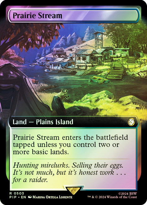 Prairie Stream (Extended Art)\nFallout Commander - Variants\nSingle\nMagic The Gathering