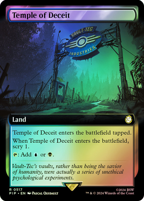 Temple of Deceit (Extended Art)\nFallout Commander - Variants\nSingle\nMagic The Gathering