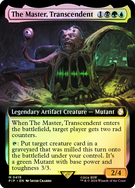 The Master, Transcendent (Extended Art)\nFallout Commander - Variants\nSingle\nMagic The Gathering