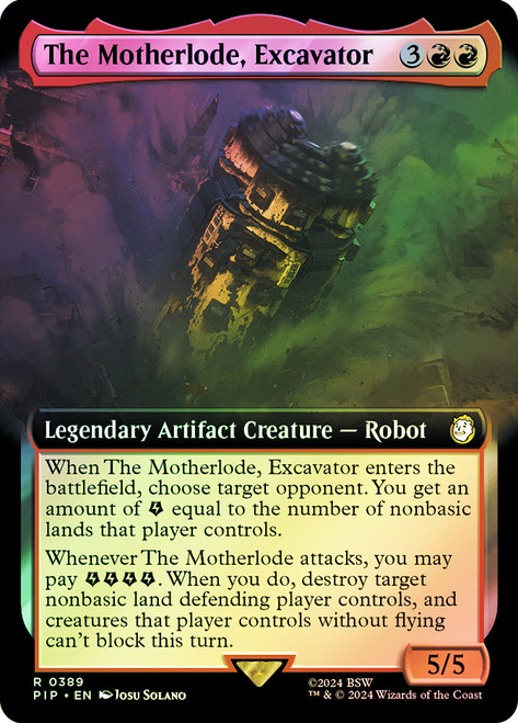 The Motherlode, Excavator (Extended Art)\nFallout Commander - Variants\nSingle\nMagic The Gathering