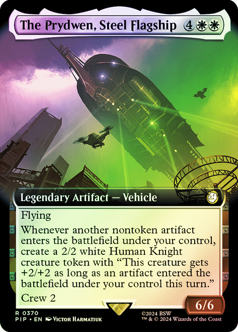 The Prydwen, Steel Flagship (Extended Art)\nFallout Commander - Variants\nSingle\nMagic The Gathering