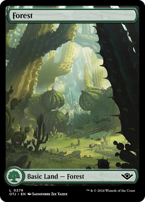 Forest (#276) (Full Art)\nOutlaws of Thunder Junction\nSingle\nMagic The Gathering