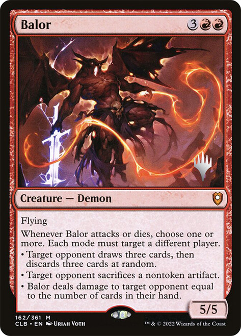 Balor (Promo Pack) (Commander Legends: Battle for Baldur's Gate)\nPromo: Planeswalker Stamped\nSingle\nMagic The Gathering