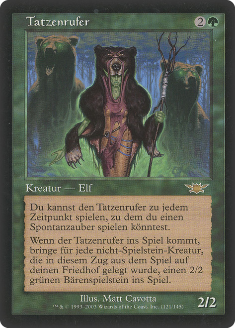 Caller of the Claw\nLegions - German\nSingle\nMagic The Gathering