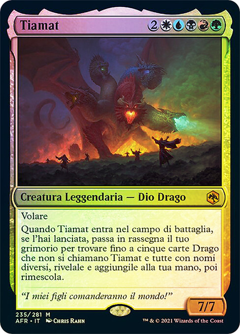 Tiamat\nAdventures in the Forgotten Realms - Italian\nSingle\nMagic The Gathering