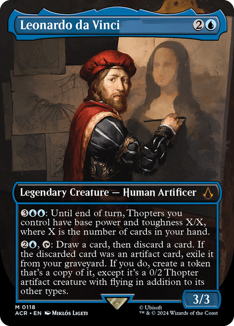 Leonardo da Vinci (Borderless)\nAssassin's Creed - Variants\nSingle\nMagic The Gathering