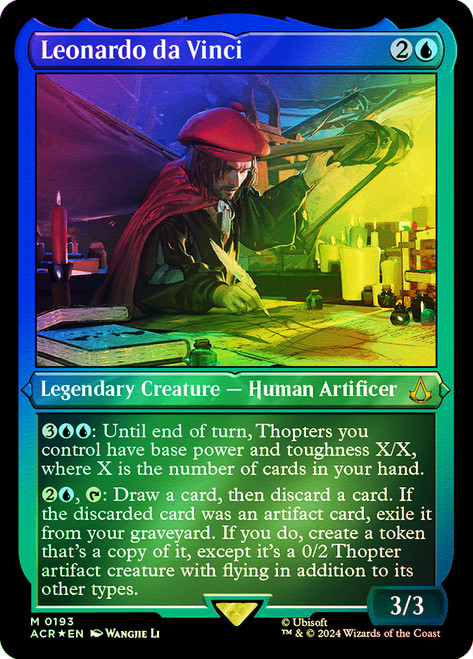 Leonardo da Vinci (Foil Etched)\nAssassin's Creed - Alternate Foil\nSingle\nMagic The Gathering
