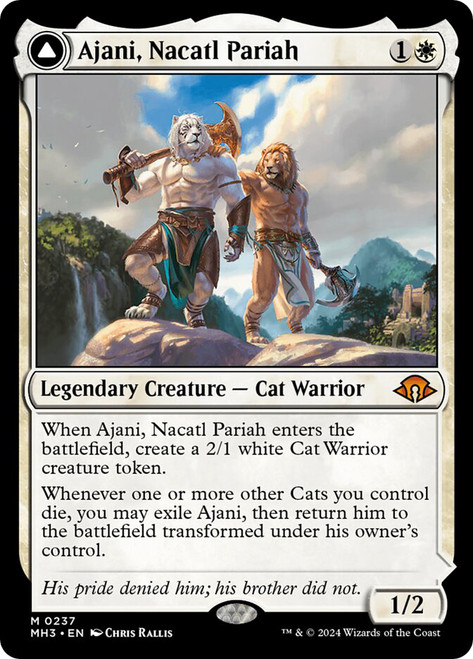 Ajani, Nacatl Pariah // Ajani, Nacatl Avenger\nModern Horizons 3\nSingle\nMagic The Gathering