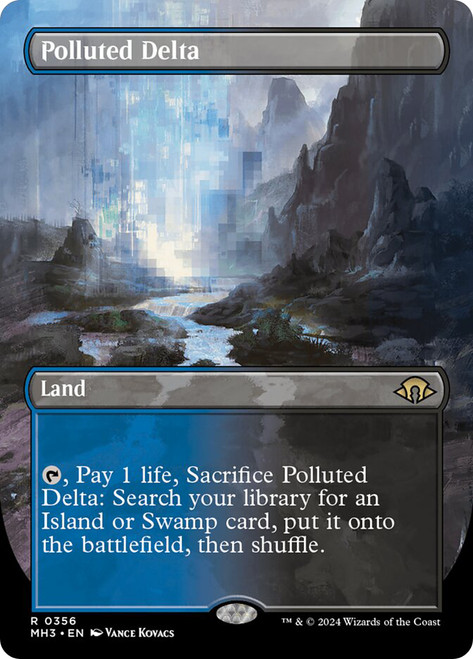 Polluted Delta (Borderless)\nModern Horizons 3 - Variants\nSingle\nMagic The Gathering