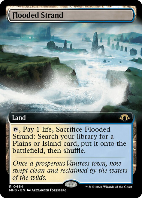 Flooded Strand (Extended Art)\nModern Horizons 3 - Variants\nSingle\nMagic The Gathering