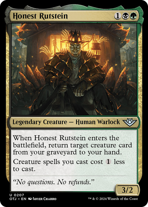 Honest Rutstein\nOutlaws of Thunder Junction\nSingle\nMagic The Gathering