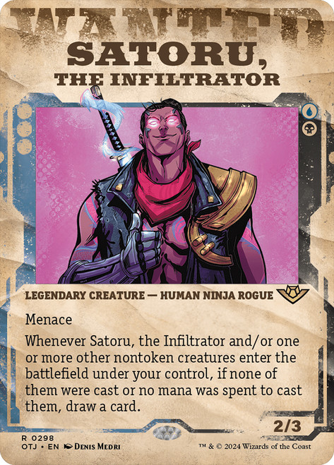 Satoru, the Infiltrator (Showcase)\nOutlaws of Thunder Junction - Variants\nSingle\nMagic The Gathering