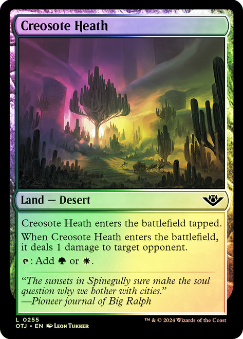 Creosote Heath\nOutlaws of Thunder Junction\nSingle\nMagic The Gathering