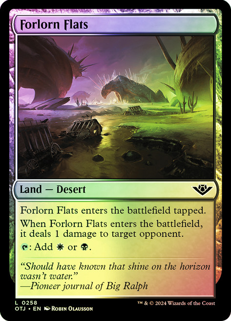 Forlorn Flats\nOutlaws of Thunder Junction\nSingle\nMagic The Gathering