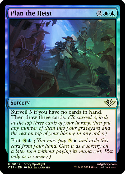 Plan the Heist\nOutlaws of Thunder Junction\nSingle\nMagic The Gathering