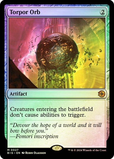 Torpor Orb\nThe Big Score\nSingle\nMagic The Gathering