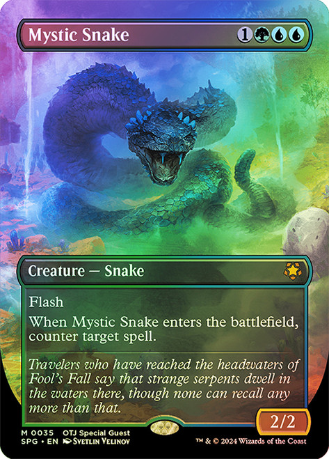 Mystic Snake (Borderless)\nSpecial Guests\nSingle\nMagic The Gathering