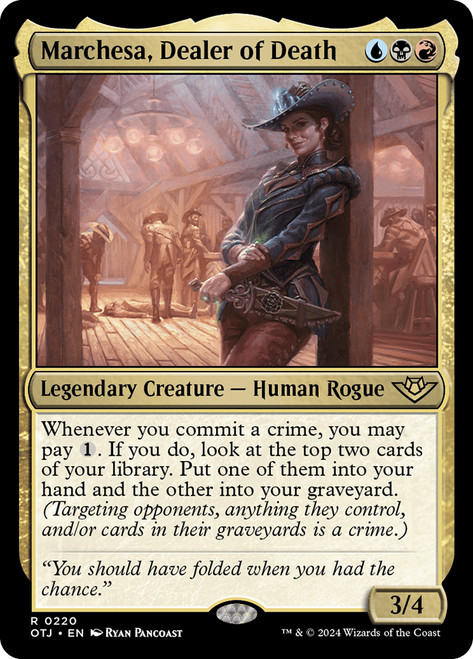 Marchesa, Dealer of Death\nOutlaws of Thunder Junction\nSingle\nMagic The Gathering