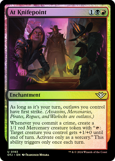 At Knifepoint\nOutlaws of Thunder Junction\nSingle\nMagic The Gathering