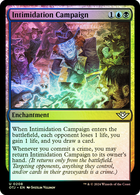 Intimidation Campaign\nOutlaws of Thunder Junction\nSingle\nMagic The Gathering