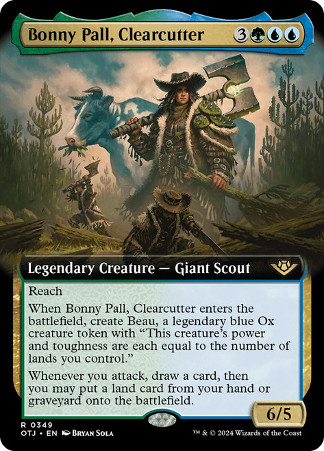 Bonny Pall, Clearcutter (Extended Art)\nOutlaws of Thunder Junction - Variants\nSingle\nMagic The Gathering