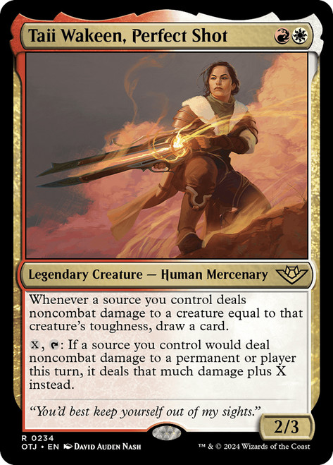 Taii Wakeen, Perfect Shot\nOutlaws of Thunder Junction\nSingle\nMagic The Gathering