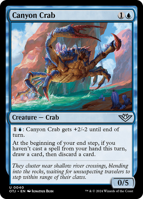 Canyon Crab\nOutlaws of Thunder Junction\nSingle\nMagic The Gathering