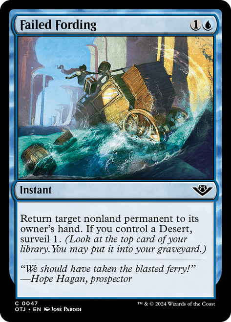 Failed Fording\nOutlaws of Thunder Junction\nSingle\nMagic The Gathering