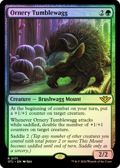 Ornery Tumblewagg\nOutlaws of Thunder Junction\nSingle\nMagic The Gathering