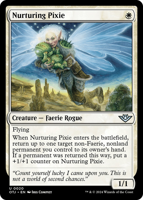 Nurturing Pixie\nOutlaws of Thunder Junction\nSingle\nMagic The Gathering