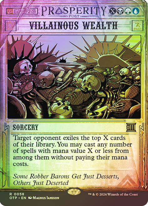 Villainous Wealth\nBreaking News\nSingle\nMagic The Gathering