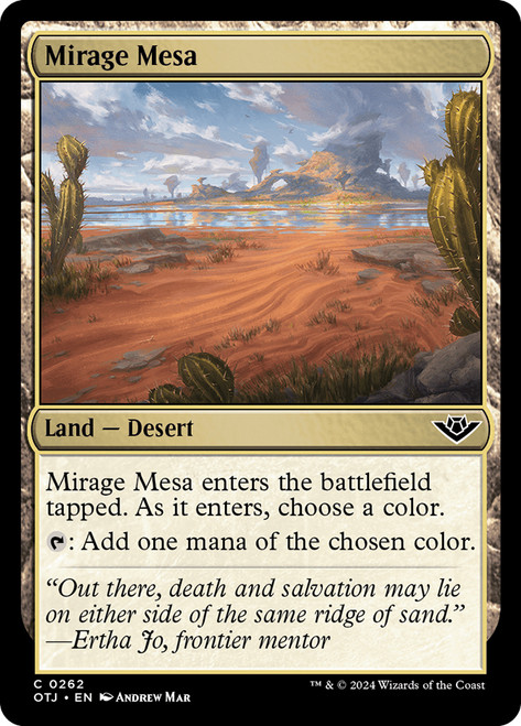 Mirage Mesa\nOutlaws of Thunder Junction\nSingle\nMagic The Gathering
