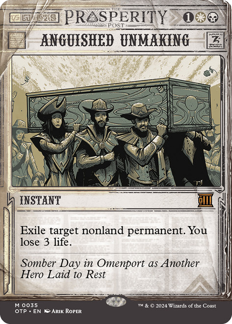 Anguished Unmaking\nBreaking News\nSingle\nMagic The Gathering