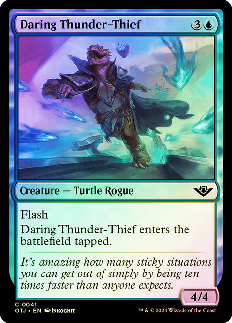 Daring Thunder-Thief\nOutlaws of Thunder Junction\nSingle\nMagic The Gathering