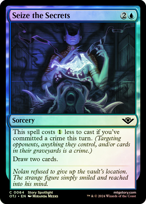 Seize the Secrets\nOutlaws of Thunder Junction\nSingle\nMagic The Gathering