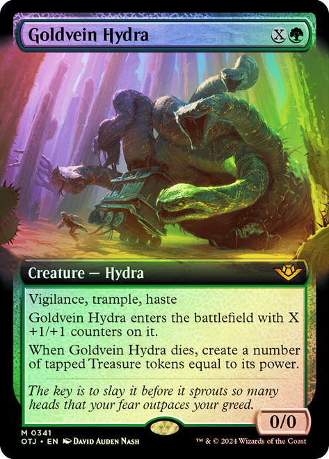 Goldvein Hydra (Extended Art)\nOutlaws of Thunder Junction - Variants\nSingle\nMagic The Gathering