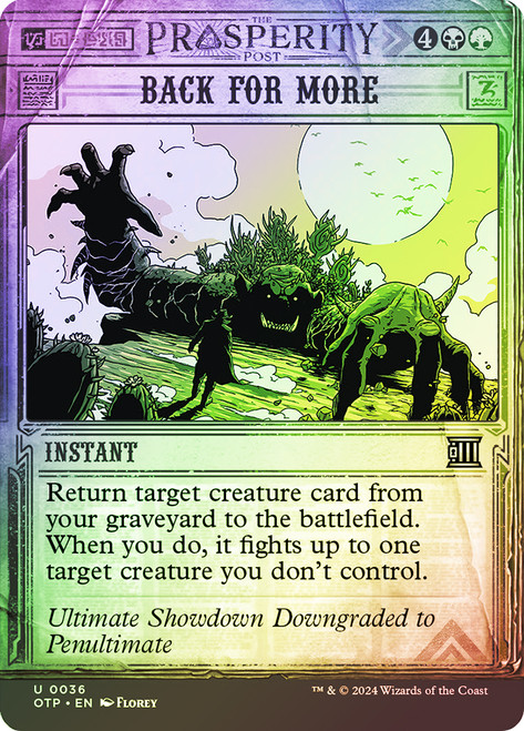 Back for More\nBreaking News\nSingle\nMagic The Gathering